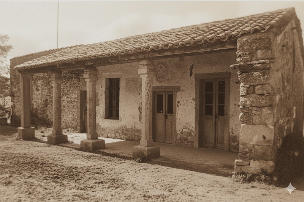 Fotografía antigua de las Escuelas