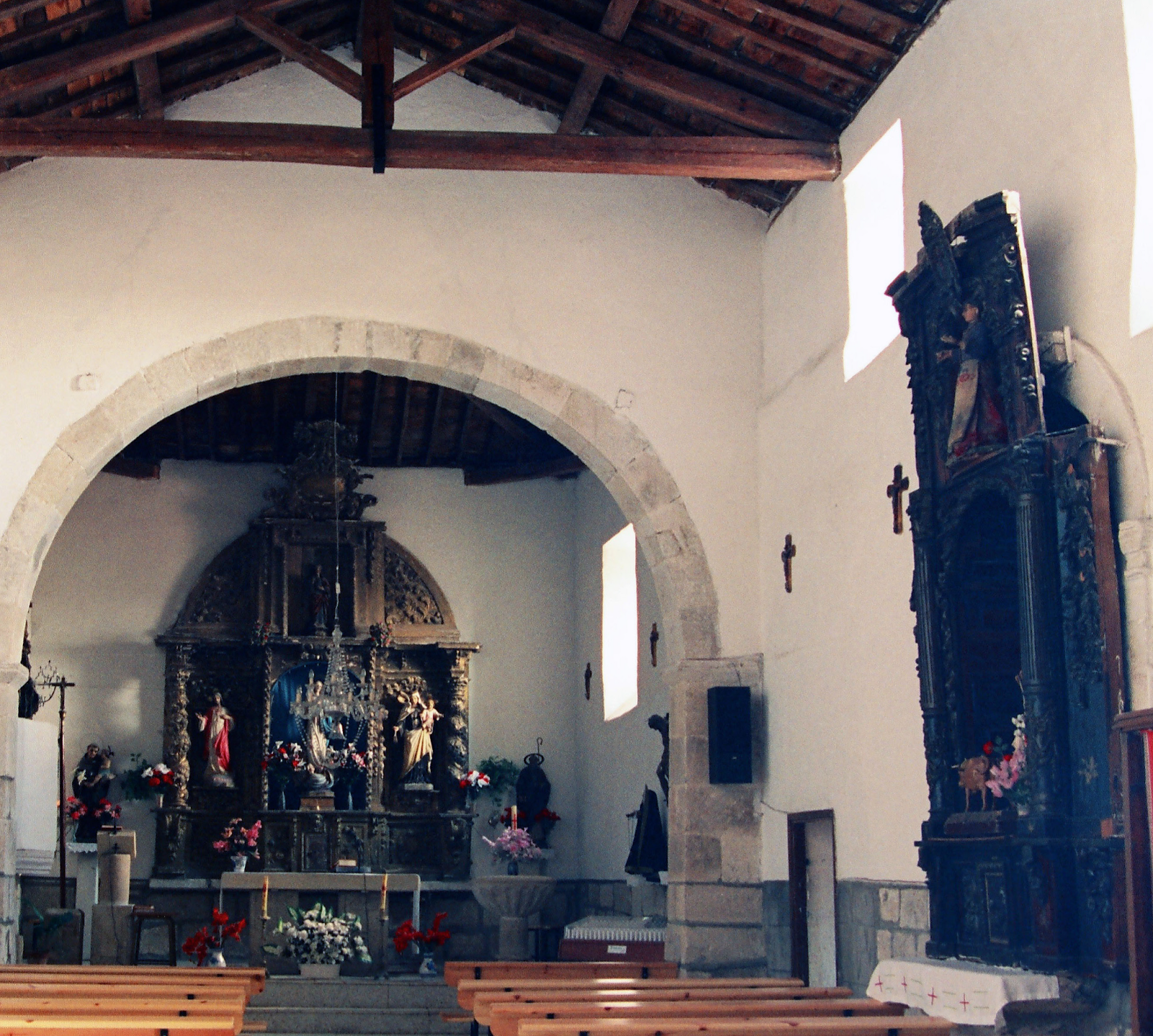 Plano interior de la iglesia
